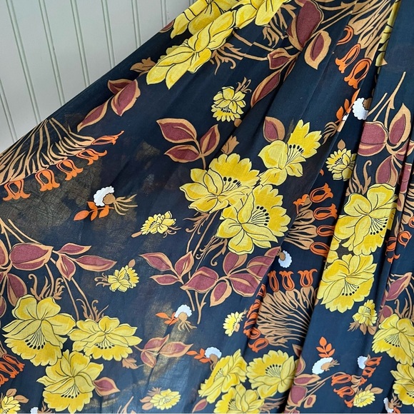 Alexander Luxe Vintage Autumn Floral Tiered Maxi Full Skirt - Picture 6 of 8